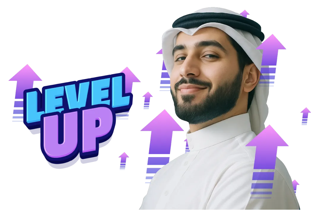 مستخدم يرفع مستوى حسابه في تطبيق قنوات ولف
